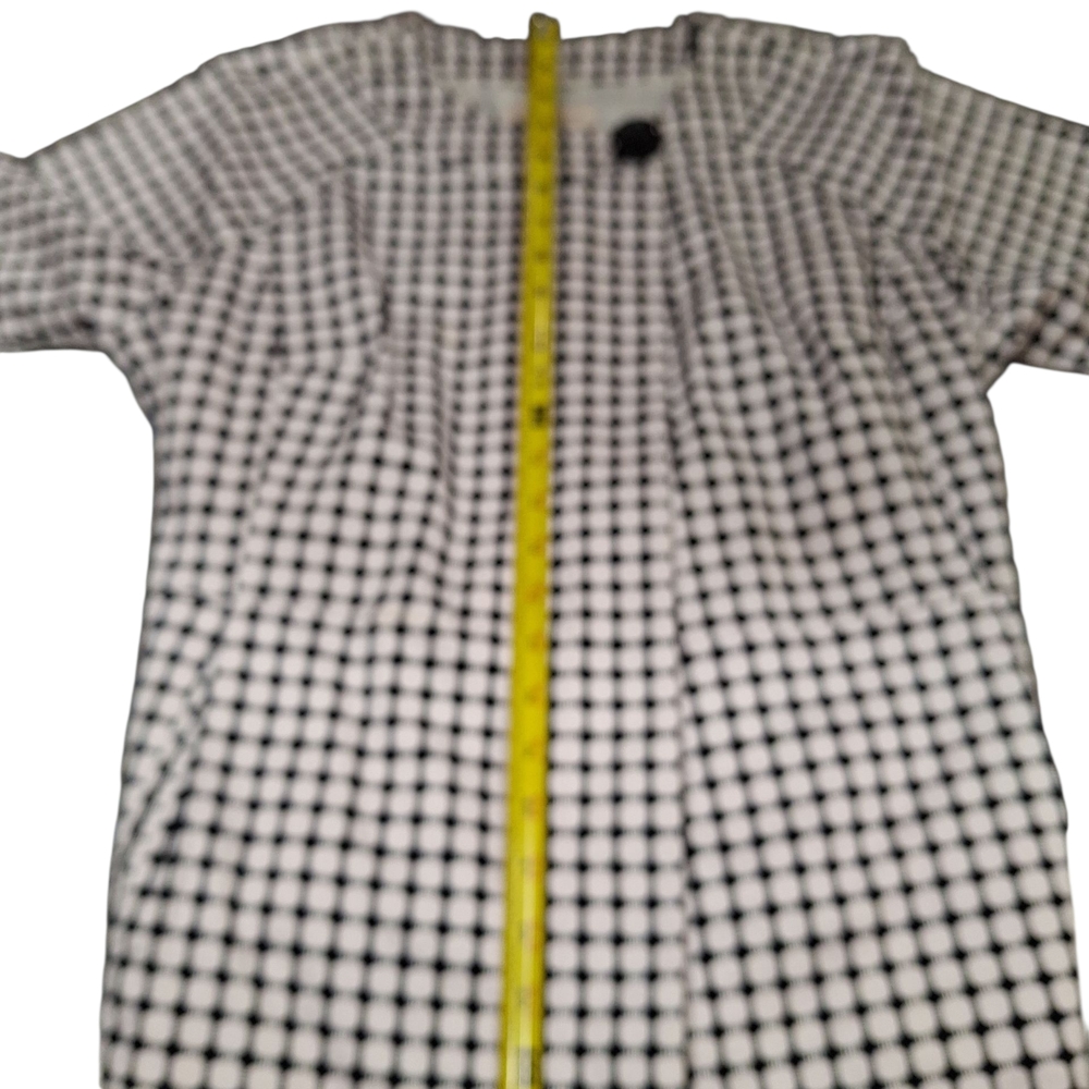 "Covington" Black and White Blazer Structured Retro-Inspired Design. Sz.L - Picture 10 of 14